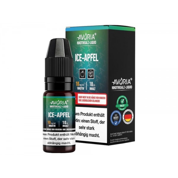 Avoria - Ice Apfel - Nikotinsalz Liquid