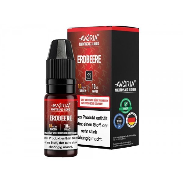Avoria - Erdbeere - Nikotinsalz Liquid