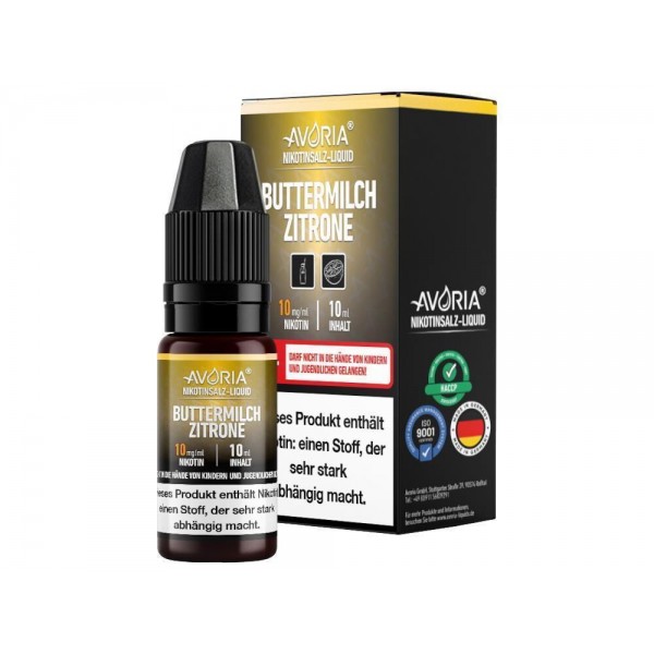 Avoria - Buttermilch-Zitrone - Nikotinsalz Liquid