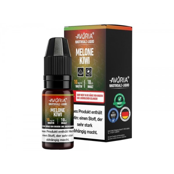 Avoria - Melone-Kiwi - Nikotinsalz Liquid