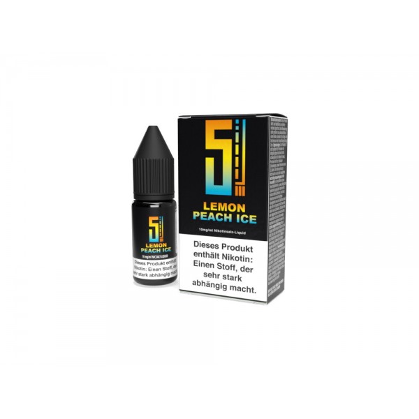 5EL - Lemon Peach Ice - Nikotinsalz Liquid