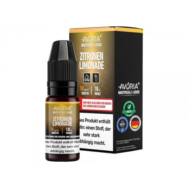 Avoria - Zitronen-Limonade - Nikotinsalz Liquid