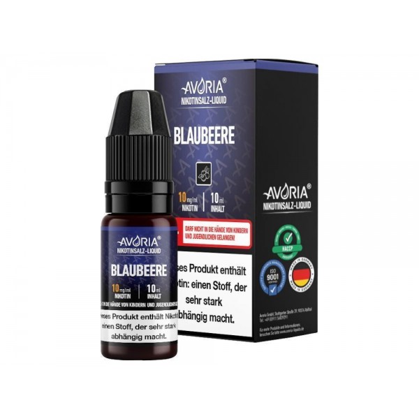 Avoria - Blaubeere - Nikotinsalz Liquid