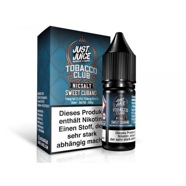 Just Juice - Sweet Cubano Tobacco - Nikotinsalz Liquid