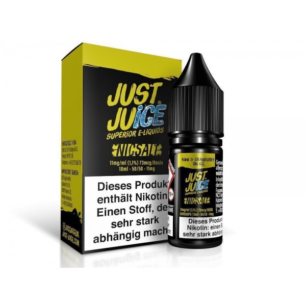 Just Juice - Kiwi & Cranberry on Ice - Nikotinsalz Liquid