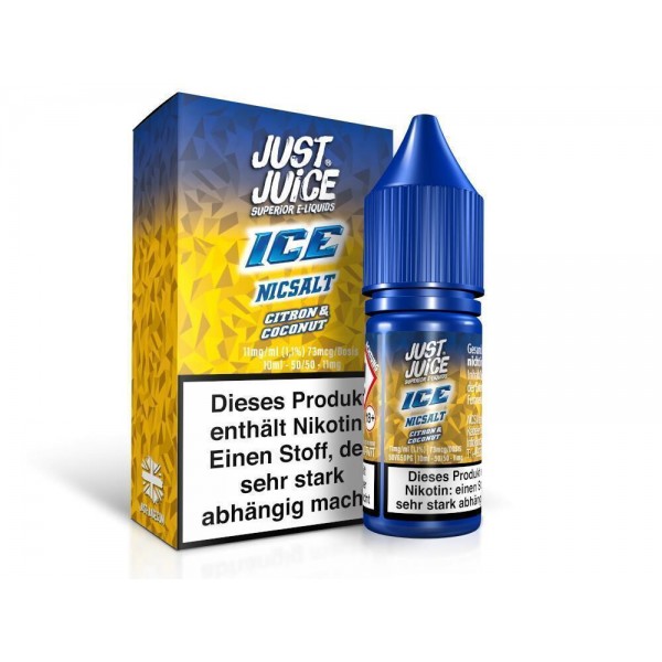 Just Juice - Citron & Coconut Ice - Nikotinsalz Liquid