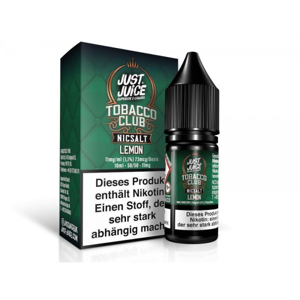 Just Juice - Tobacco Lemon - Nikotinsalz Liquid