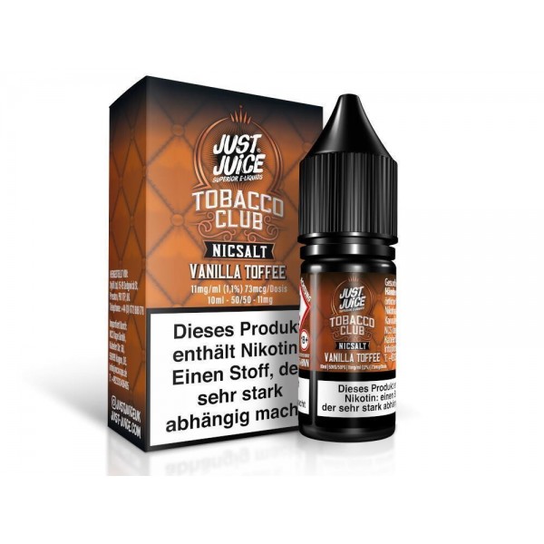 Just Juice - Tobacco Vanilla Toffee - Nikotinsalz Liquid