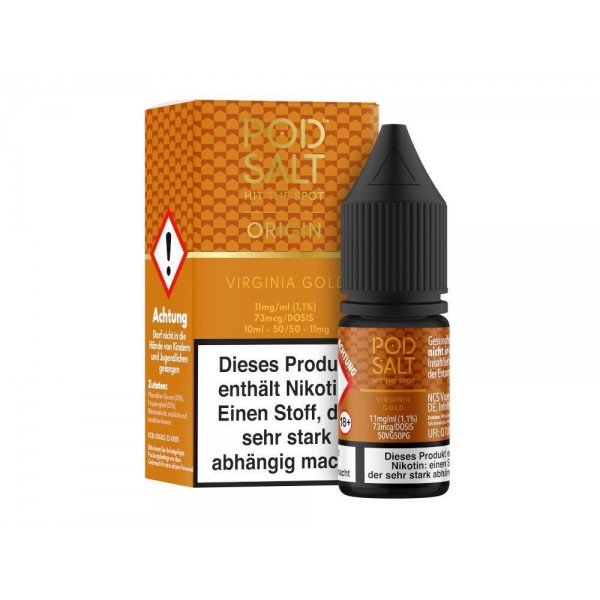 Pod Salt Origin - Virginia Gold - E-Zigaretten Nikotinsalz Liquid