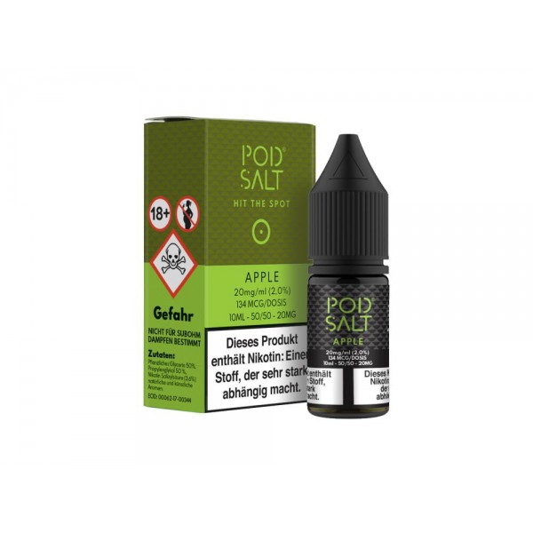 Pod Salt - Apple - E-Zigaretten Nikotinsalz Liquid