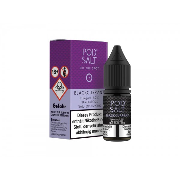 Pod Salt - Blackcurrant - E-Zigaretten Nikotinsalz Liquid