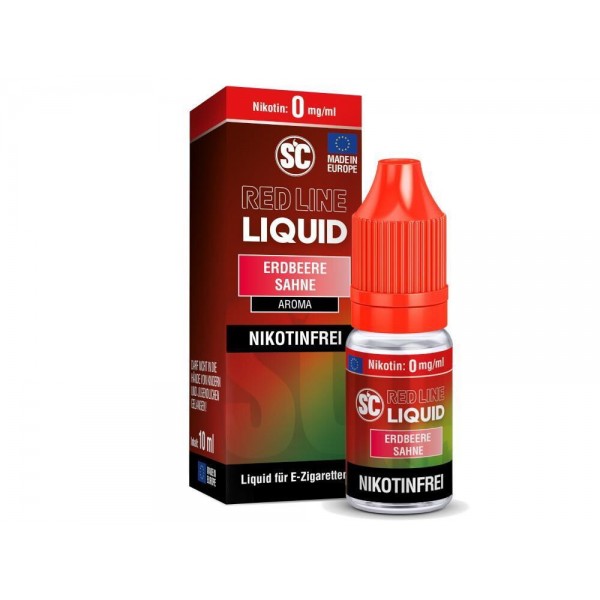 SC - Red Line - Erdbeere Sahne - Nikotinsalz Liquid