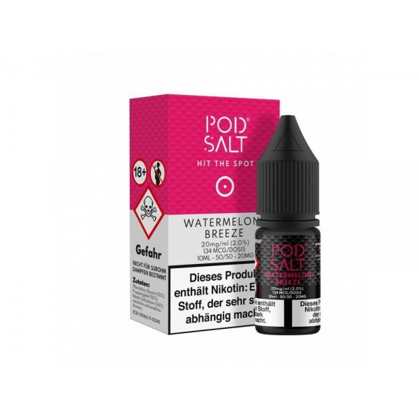 Pod Salt - Watermelon Breeze - E-Zigaretten Nikotinsalz Liquid