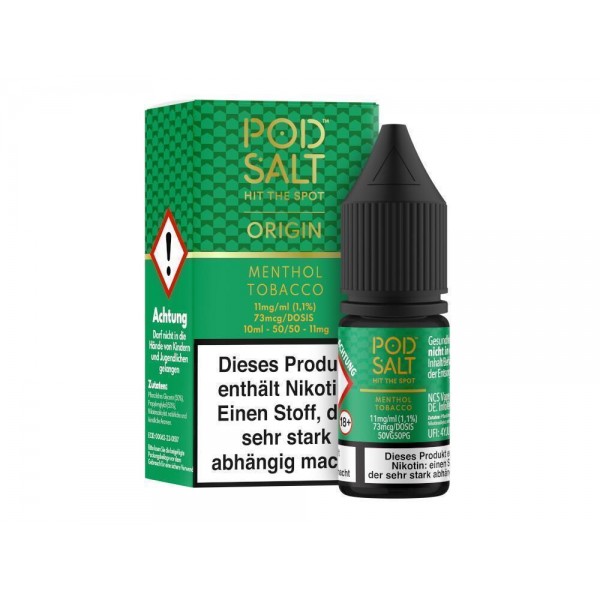 Pod Salt Origin - Menthol Tobacco - E-Zigaretten Nikotinsalz Liquid