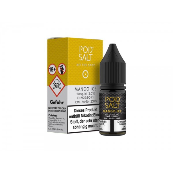 Pod Salt - Mango Ice - E-Zigaretten Nikotinsalz Liquid