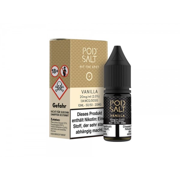 Pod Salt - Vanilla - E-Zigaretten Nikotinsalz Liquid