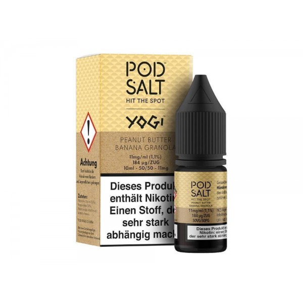 Pod Salt Fusion - Peanut Butter Banana Granola Bar - E-Zigaretten Nikotinsalz Liquid