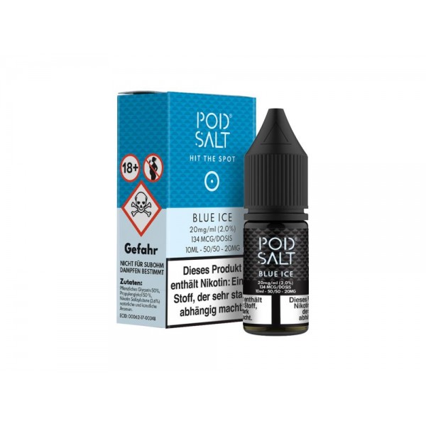 Pod Salt - Blue Ice - E-Zigaretten Nikotinsalz Liquid